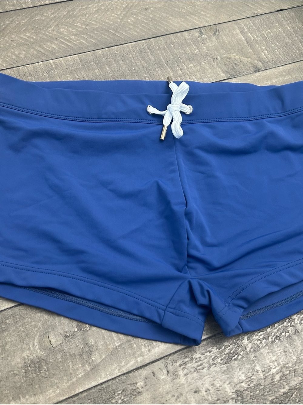 2xist Royal Blue Bike Shorts with White Drawstring size Large